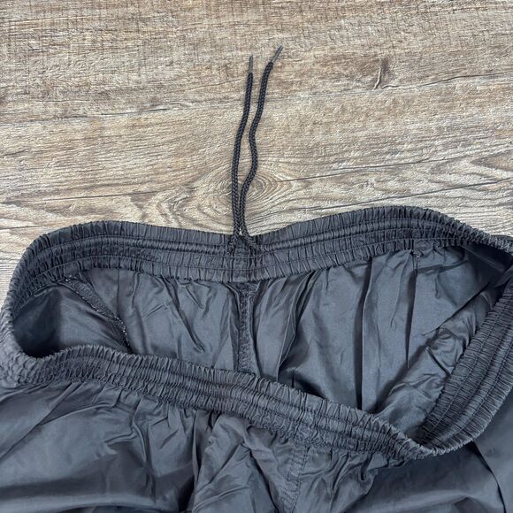 Vintage Nike Pants Mens XL Black Track Warm Up Joggers Ankle Zip Drawstring - Picture 5 of 13